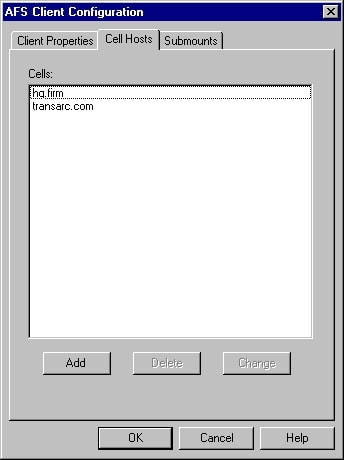 Figure 5-3:  NT Cell Configuration Dialog Box